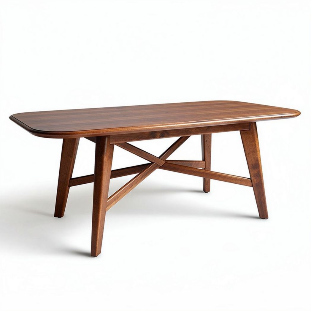 Wooden dining table with modern design suitable for indoor use 150 x 75 x 75cm